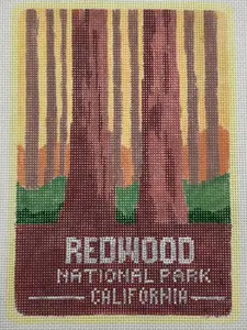 Redwood National Park Needlepoint Decor