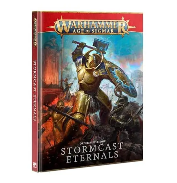 Used Fantasy Hobby Hard Cover Book - Warhammer Age of Sigmar: Stormcast Eternals Order Battletome by Games Workshop - 184pp, Very Good Condition, English Language, 2.2 Pounds