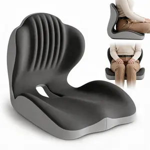Ergonomic Memory Foam Seat Cushion Multifunctional Lumbar Support Pillow , Relieves Back Pain, Reduces Pressure, Ideal for Office Chairs, Stools, and Car Seats