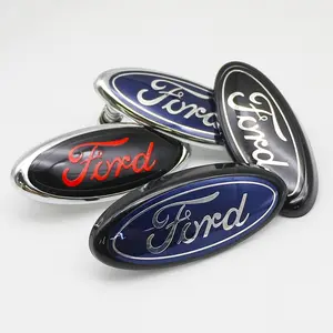 Car Front & Rear Emblem Badges, Universal Car Logo Decorative Stickers, Ford14.5 Spring Style, Waterproof Scratch-Resistant Body Decoration Accessories