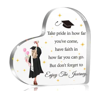 2026 College Graduation Gifts for Her, Behind You Before You Around You Within You - Inspirational Gifts for Daughter Son, Class Of 2026 Graduation Acrylic Desk Sign for University Middle High School