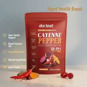12-in-1 Cayenne Pepper Softgels Supplement - Heart Health, Blood Pressure & Circulation Support with Hawthorn, Berberine, Grape Seed, Beet Root & Turmeric