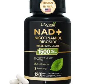 NAD Supplement 1500mg - Liposomal NAD+ Nicotinamide Riboside with Resveratrol, NAD Plus Boosting - Support Cellular Health, Stamina & Healthy Aging for Women & Men- 120 Capsules