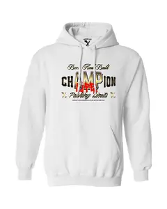 Amplife Born and Built Champion White & Gold Hoodie