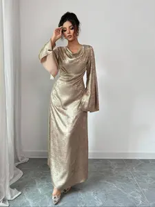 Elegant Formal Asymmetrical Slimming Dress, Sexy Deep V Neckline, High-Quality Fabric, Perfect for Fashionable Occasions