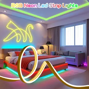 1/3M RGB LED Strip Light, Decorative Led Light, for TV Background Decoration, Ambient Lighting Strip, 5v USB Powered, 3-Button Control, Flexible and Cuttable, Ideal for Gaming Room, Living Room, Kitchen