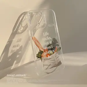 Ins-style picnic vegetable 17Pro max suitable for iPhone 16 phone case 11 Apple 12 full protection 15 anti-drop Xr