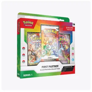 Pokémon First Partner Illustration Collection Series 1 Trading Card Game 2026 Includes 3 Bonus Cards