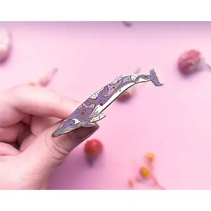 Omura's Whale (Halos Among the Stars) Enamel Pin