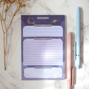 Sealestial Notepad | Cosmic Sea Creature Themes | Galaxy Night Sky Daily Memo Pad