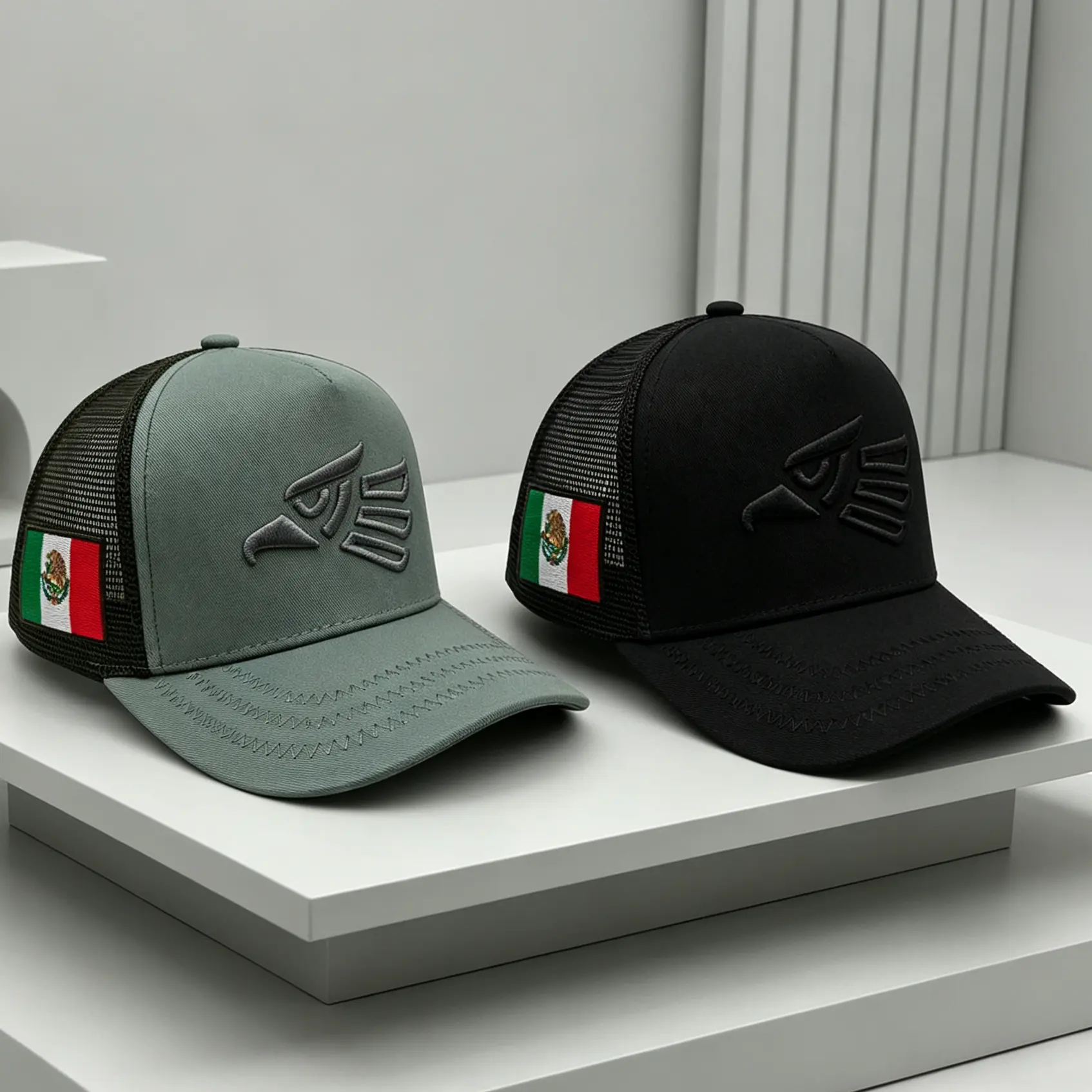 Unisex Mexican Eagle Label Baseball Net Caps Spring Summer Outdoor Adjustable Casual Hats Dad Hat Su