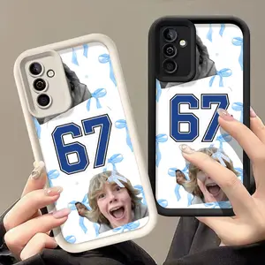 67Six Seven pattern phone case for Samsung S26/S25/S23/S24/S22/S21/NOTE20/PLUS/ULTRA/FE/A54/A53/A52/A36/A35/A34/A33/A17/A16/A15/A14/A13 casing soft shockproof protective Shell Protection Protection Popular buzzwords cover