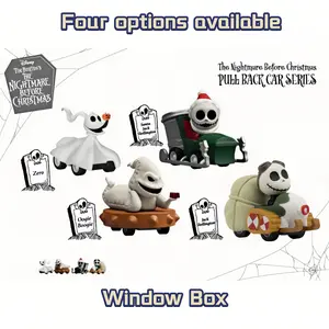 1PC Disney Officially Licensed The Nightmare Before Christmas 4-Pack Night-glow Zoom Hero Window Box - Jack 0ogie Boogie Zero Desktop Figurine Christmas Decor Home Decor Holiday Gift Collectible Figurines Decorative Figurines Statues