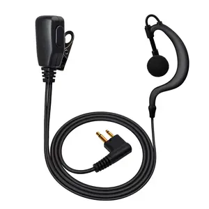 YNIBST G Shape Soft Ear Hook Two Way Radio Earpiece with PTT, Walkie Talkie Headset with Swivel Boom Microphone Compatible with Motorola 2 Way Radio CLS1110 RDM2070d CP200 CP200d CLS1410 CLS1413 CLS1450 Radio,for Police Security and Law Enforcement Use