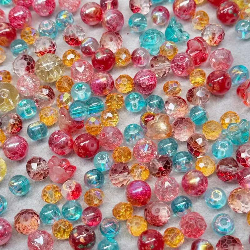 B. K9 Crystal Glass Mix Beads for Jewelry Making 120ML(4oz)