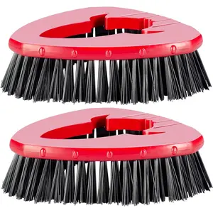[2 Pack] Scrub Brushes, Floor Cleaning Brush Scrubber Replacements Compatible for O Cedar EasyWring 1-Tank Spin Mop System, Scrub Brush Attachment for Cleaning Bathroom, Kitchen, Tub and Tile