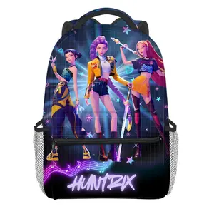 Christmas Gift K-Pop Backpack School Bag Kids Backpacks Toddler Elementary Bookbag 16 Inch Casual Backpack with Large Capacity and Cute Travel Sports Backpack