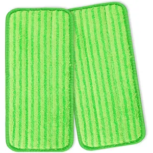 Mop Pads Compatible with  Wet Jet Mop, Wet Pads Refills Wet y Mopping Cloths Microfiber Mop Pads Replacements for  Wetjet 12" Mop  Floor Cleaning Washable 2 Pack