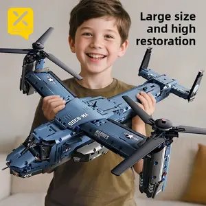 Star Ya Premium Osprey Fighter Super Large Size Children's Educational Assembly Airplane Building Block Toy Boys' Birthday Gift
