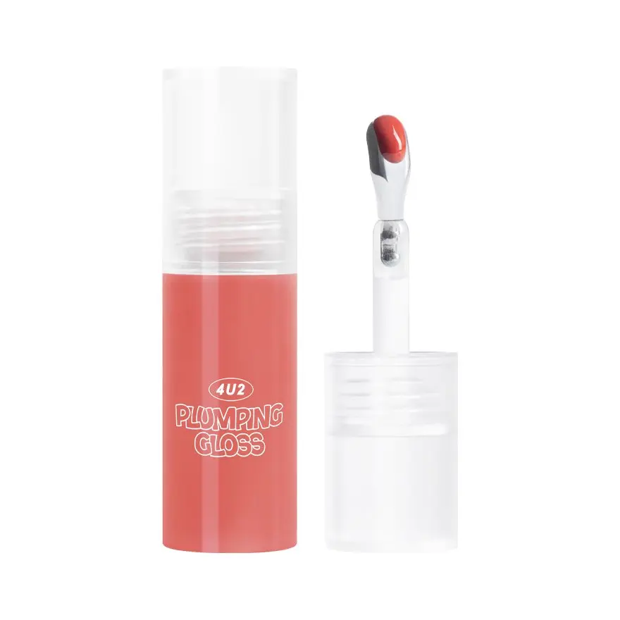 4u2 Plumping Gloss - Juicy, Shiny, and Glossy Lips for Over 24 Hours, with NEW Steel Applicator