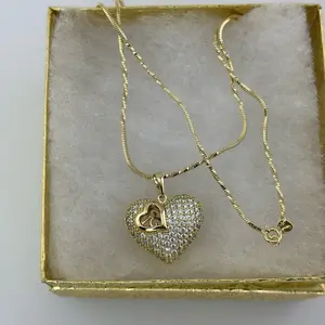 14k gold plated chain 20”. Xuping