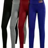 4pcs Cozy Women Plush Lined Thermal Leggings with Pockets-Fashionable Casual Style, Stretchy Skinny Fit for Ultimate Winter Warmth and All-Day Comfort Pants Long