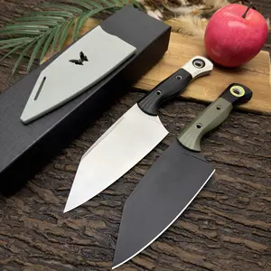 2-Piece Chef Knife Set, Stainless Steel Kitchen Knives with Ergonomic Handles & Sheath