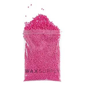 1 lb SAMPLE Pink Shimmer Wax Beads from Europe Rosin-Free Radiance for Sensitive Skin Gentle & Smooth Formula with Argan Oil & Cocoa Butter