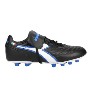diadora Mens Brasil Og Lt T Mdpu Soccer Cleats Cleated, Firm Ground - Black