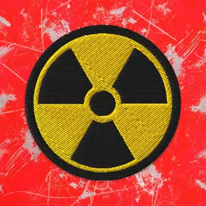 Radiation Symbol Embroidered Punk rock skater patch