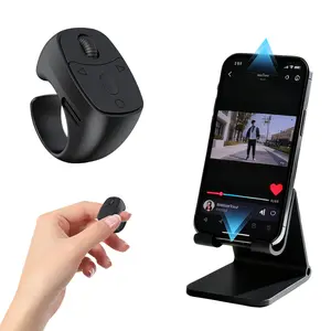 2026 Bluetooth Ring Remote Control – Wireless TikTok Scrolling Ring, Video & Music Controller, eBook Page Turner, Camera Shutter for iPhone, iPad & Android, rolling