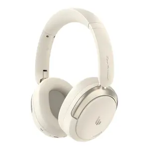 Atom Max Over-Ear Hybrid Active Noise Cancelling Headphones, Clear Calls, Bluetooth 5.4, Hi-Res Audio, Wireless, Foldable & Comfortable, Game Modea Earpads Electronic Earbud(White) Headset Black