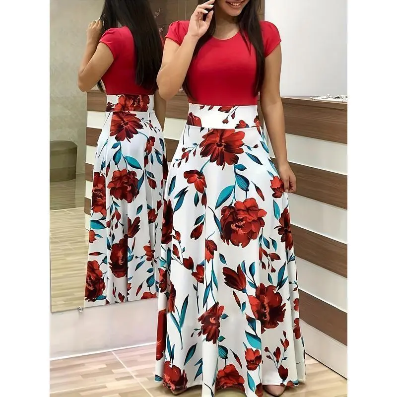 women's floral patchwork dress - TikTok Shop
