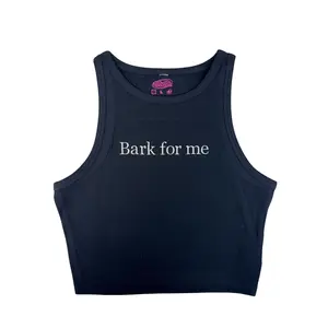 Bark For Me Embroidered Tank Top or Baby Tee