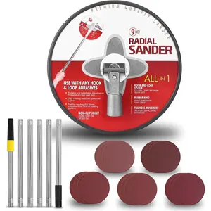 Pole Sander for Drywall, 81 Inch Manual Hand Drywall Sander with Extension Pole - Ideal for Painting Projects, Equipped with 15 Sanding Sheets (80/100/120/180/240 Grit), Connector - Durable