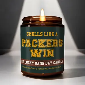 Smells Like a Packers Win Sport Candle, Soy Wax Candle Gift, Football Candle, Victory Candle, Football Fan Gift, Gift for Winners, Sport Win Candle Gift, Christmas Gift Idea, Gift For Lover Him Her, Game Day Decor