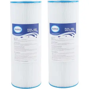 C-4950  Filters, Replaces For Pleatco PRB50-IN, Filbur FC-2390, 03FIL1600, 373045, Compatible For Jacuzzi J210/J220/J235/J245/J275, 50 sq.ft 5X13 Drop in Hot Tub filter 2 Pack