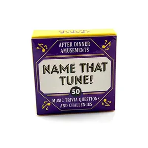 Guess Song Name! Interactive Party Game Cards, 50-Pack for Family & Friends Gatherings, Perfect for Festivals, Birthdays & Anniversaries