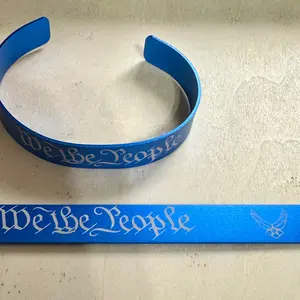 thin metal Air Force bracelet