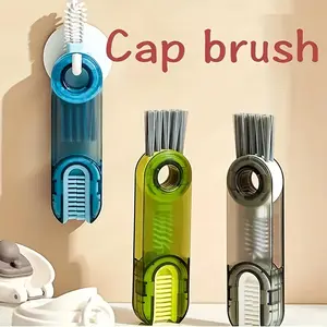 1pc Three-In-One U-Shaped Cup Brush, Convenient Household Cleaning Tool for Water Cups, Insulated Bottles, Baby Bottles, Tea Cups, Gap Cleaning Brush