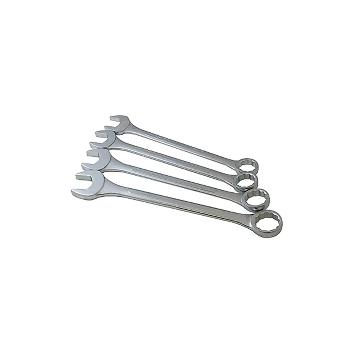 212 MAIN SAE Type Jumbo Wrench Set, 4-Pc Alloy Steel Dropped Forge Tools, 2-1/8 to 2-1/2 in High Density Raised Panel Design, Four Pieces, Raised Panels