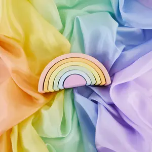 Pastel Wooden Rainbow