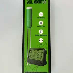 Wireless Soil Monitor - Innovative Device for Soil Health Monitoring with AMBIENT LIGHT, AMBIENT TEMPERATURE, and SOIL MISTURE