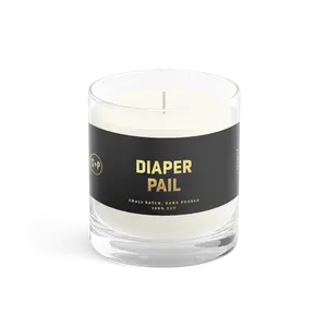 Diaper Pail - Gold Foil // Candle