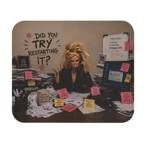 Did You Try Restarting It? Mouse Pad | Funny Office Desk Art