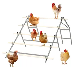 Chicken Perch for Coop, Chicken Activity Play for Healthy & Happy Animals, with Chicken Perches & Hen Ladder(Wooden Board Not Included)