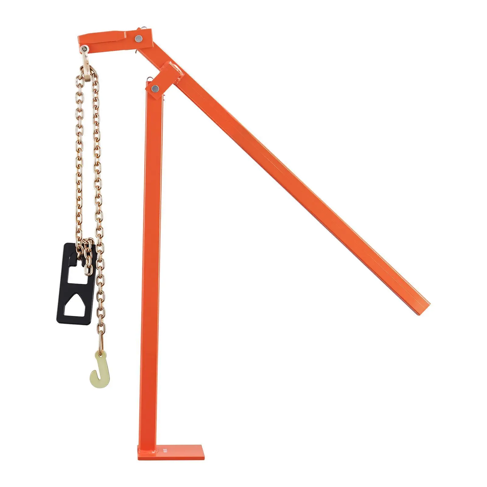 VEVOR 36 in T Post Puller, Heavy Duty Fence Post Pullers with Puller Plate & 47 in Lifting Chain, Labor-Saving T-Post Remover Tool for Round Fence Posts, Sign Posts & Tree Stumps#BackToSchool