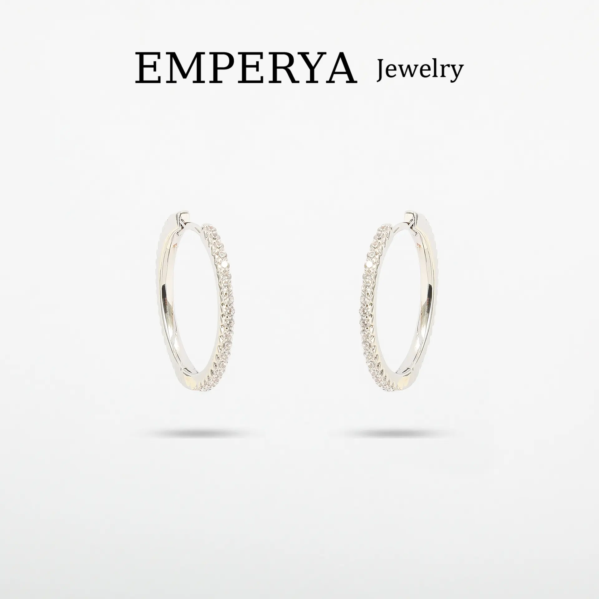 EMPERYA Silver Tone Industrial Serrated Hoop Earrings | Bold High-Polish Sawtooth Edge Huggies | Unique Gear-Style Circular Hoops | Unisex Streetwear Statement Jewelry