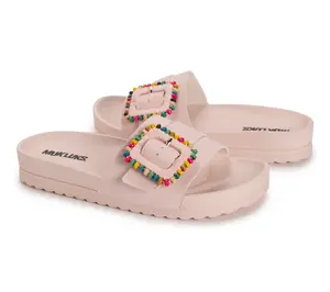 MUK LUKS Adjustable Slide Sandals -Grand Colette