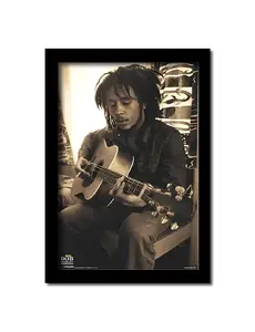 Bob Marley: Sepia Portrait Framed Art (11x17)